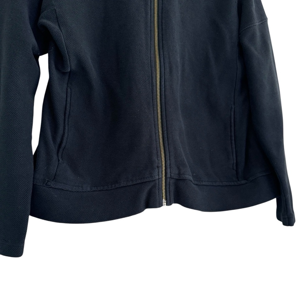 Madewell Womens Textured Knit Black Long Sleeve Zip-up Jacket Size S - Picture 3 of 9
